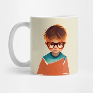 Smart kid with big glasses Mug